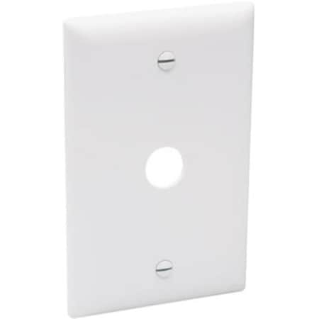 Nextgen TP60W Thermoplastic Telephone Or Cable Outlet Wall Plate; White NE698600